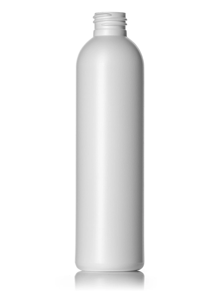 2 oz White LDPE Plastic Cylinder Round Bottle – B366