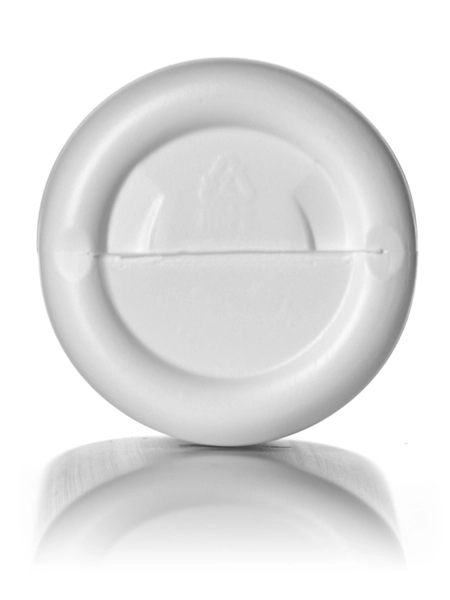 2 oz White LDPE Plastic Cylinder Round Bottle – B366