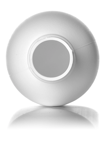 2 oz White LDPE Plastic Cylinder Round Bottle – B366