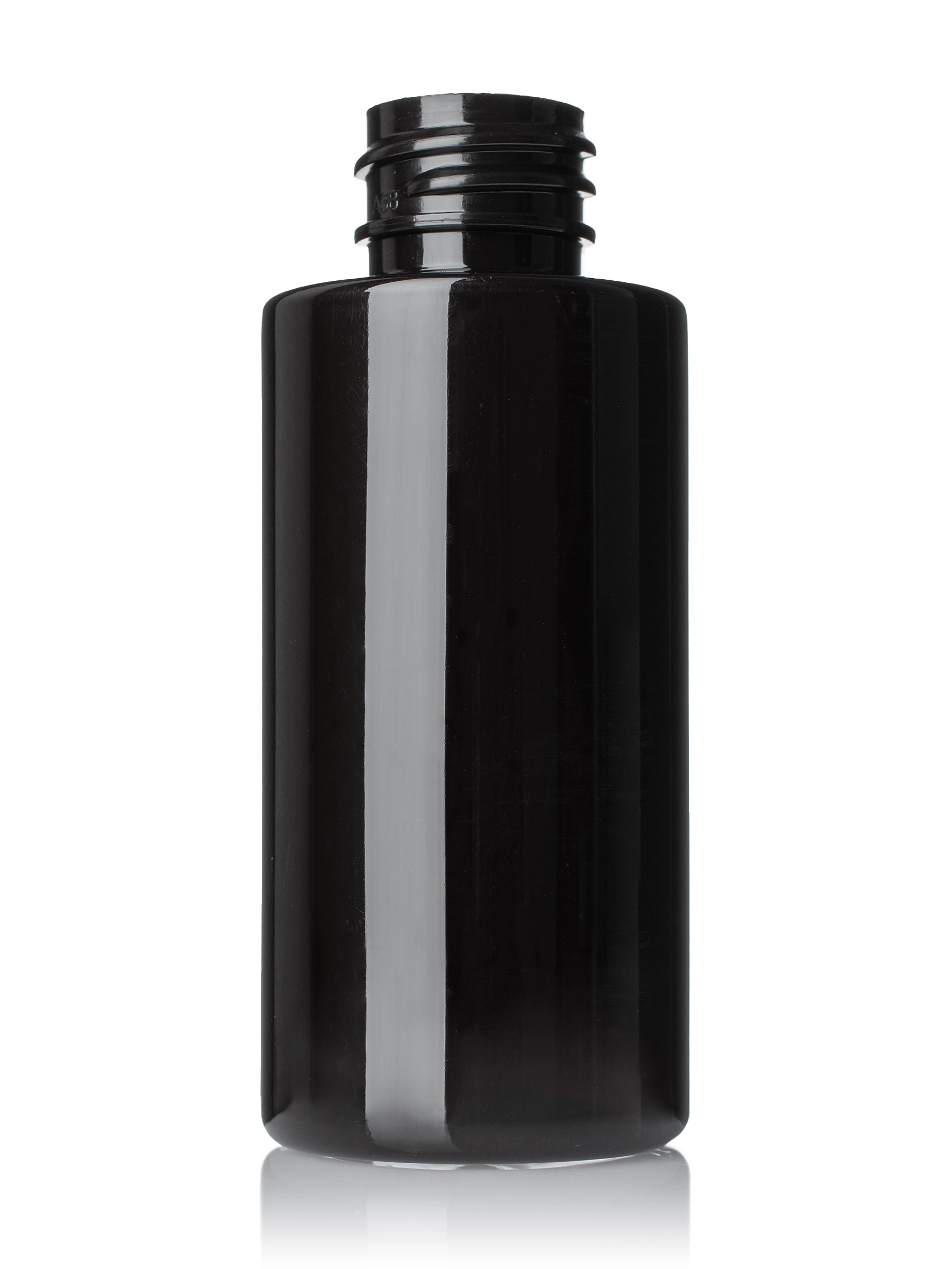50 ml Dark Amber PET Plastic Cylinder Round Bottle – B367DA