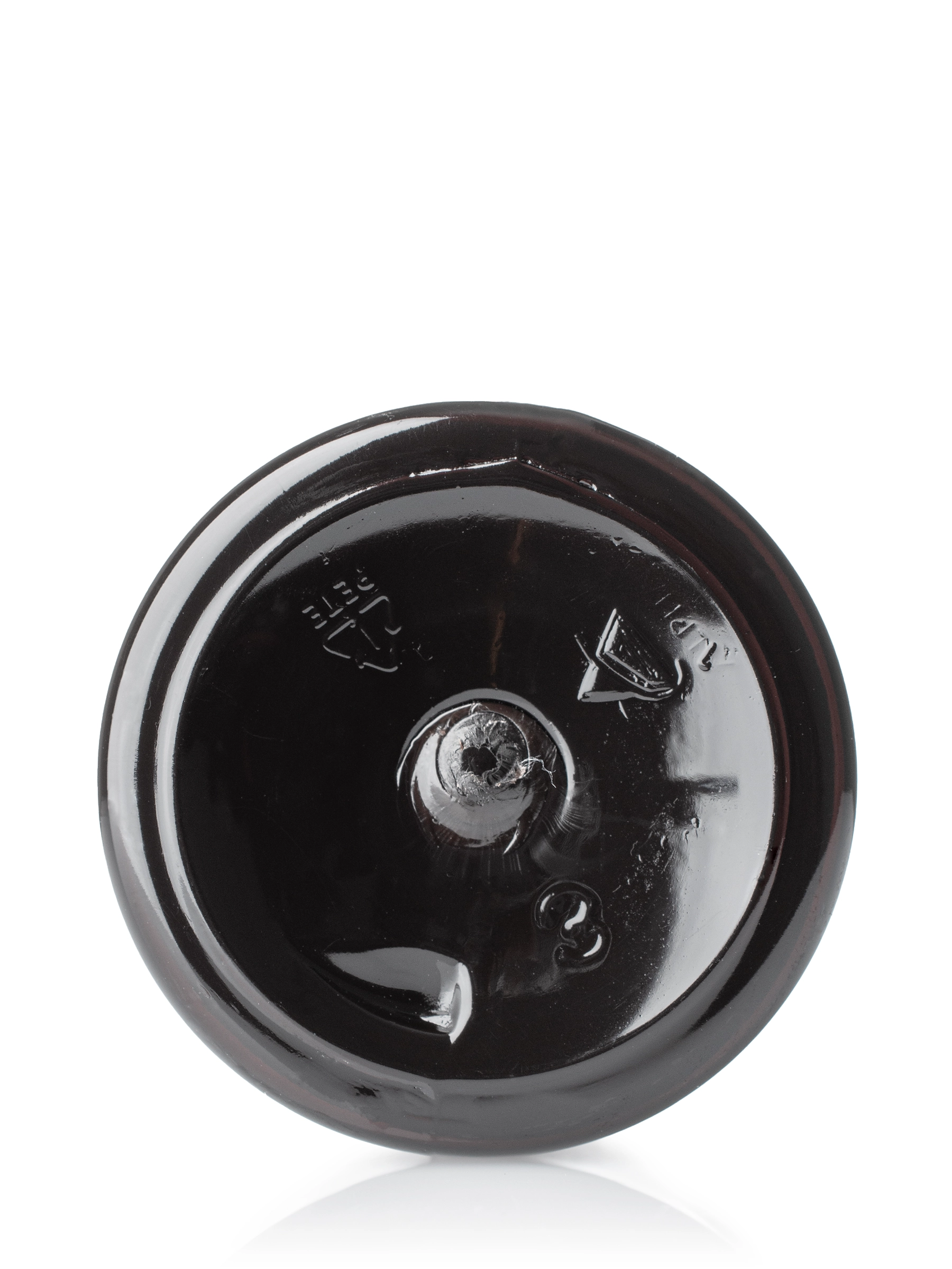 50 ml Dark Amber PET Plastic Cylinder Round Bottle – B367DA