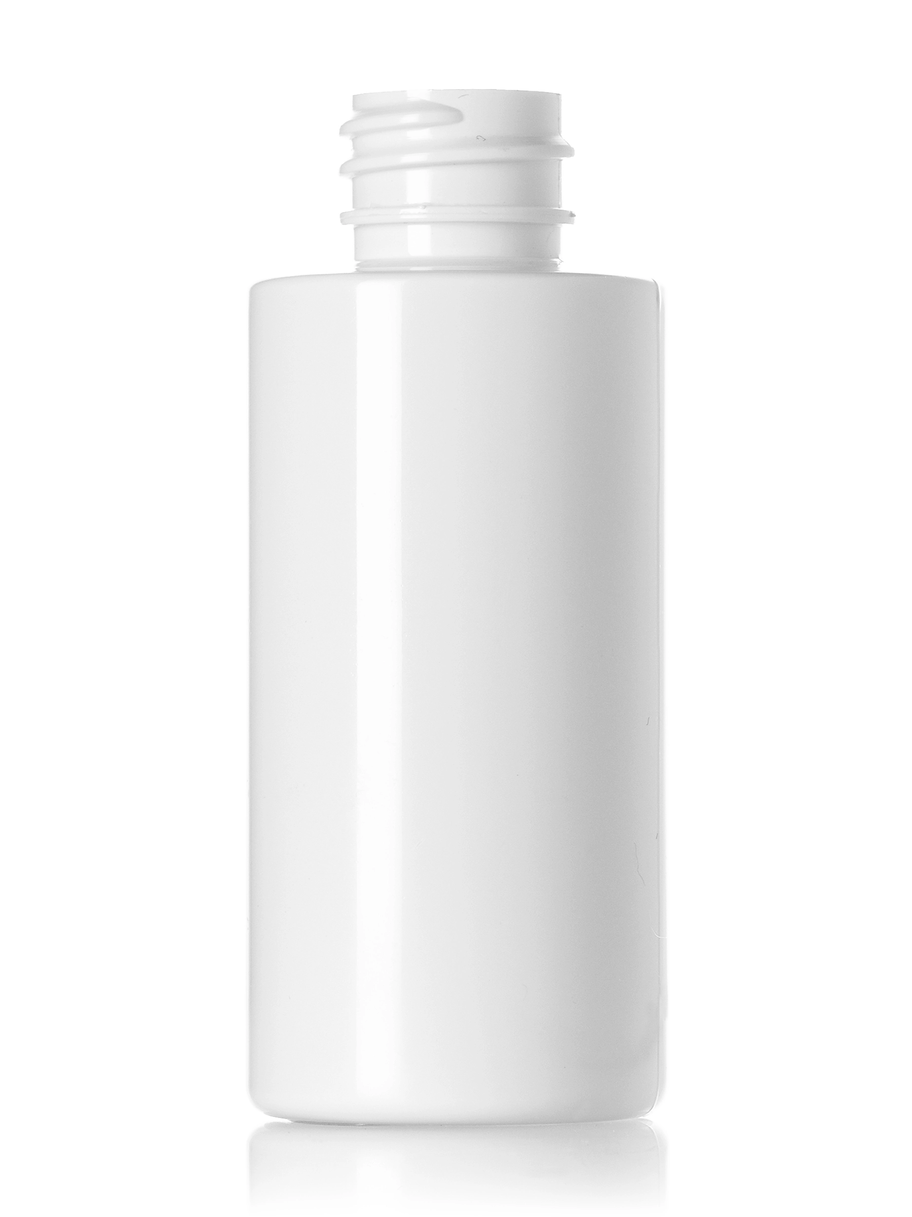 50 ml White PET Plastic Cylinder Round Bottle – B367WH