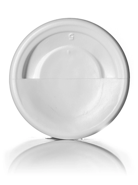 2 oz White HDPE Plastic Cylinder Round Bottle – B369
