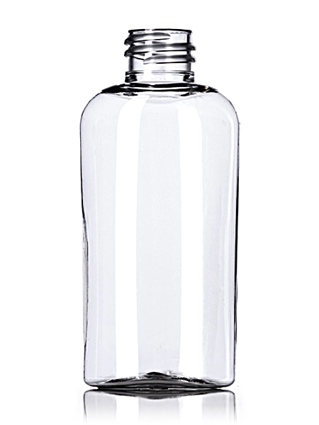 2 oz Clear PET Plastic Cosmo Oval Bottle – B377C
