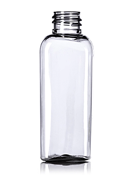 2 oz Clear PET Plastic Cosmo Oval Bottle – B377C