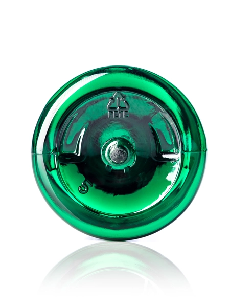 2 oz Green PET Plastic Cosmo Round Bottle – B379G