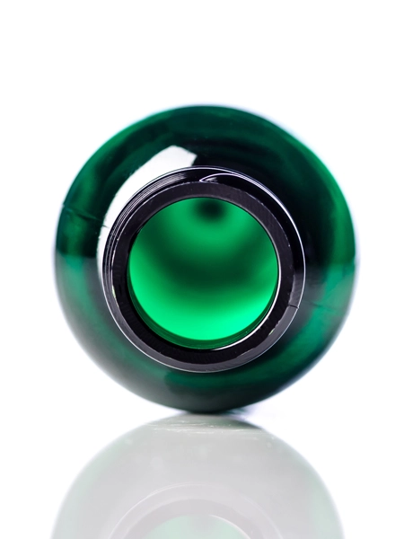 2 oz Green PET Plastic Cosmo Round Bottle – B379G