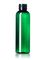 2 oz green PET plastic cosmo round bottle with 20-410 neck finish