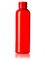 2 oz red PET plastic cosmo round bottle with 20-410 neck finish