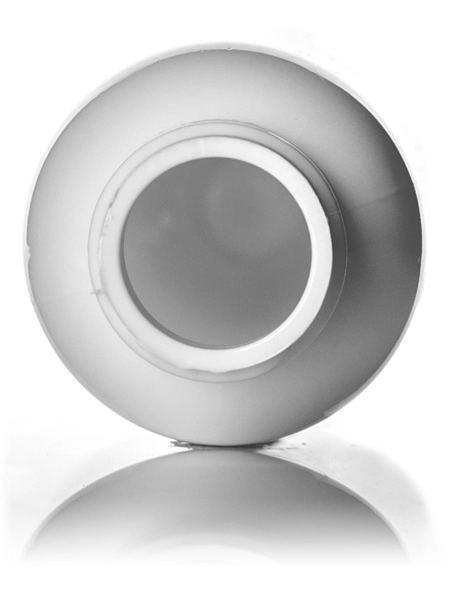 2 oz White PET Plastic Cosmo Round Bottle – B379W