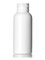2 oz white HDPE plastic plastique round bottle with 24-410 neck finish