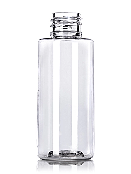 2 oz Clear PET Plastic Cylinder Round Bottle – B387