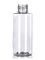 2 oz clear PET plastic cylinder round bottle with 20-410 neck finish