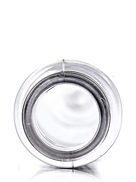 1 oz Clear PET Plastic Heavy Gram Weight Slim Cylinder Round Bottle – B390
