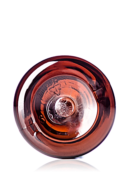 1 oz Amber PET Plastic Slim Cylinder Round Bottle – B391A