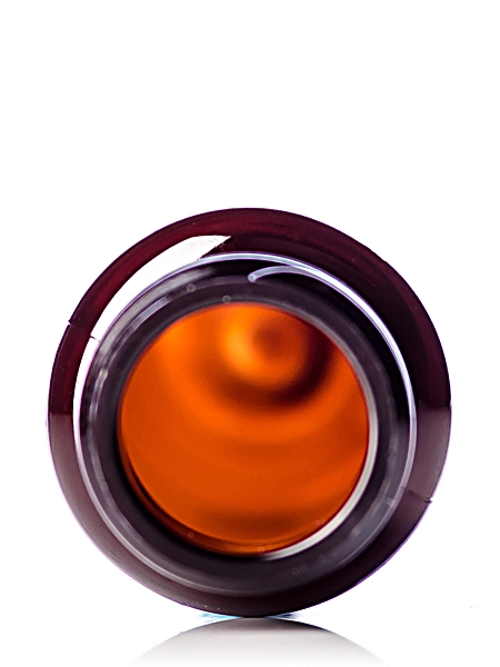 1 oz Amber PET Plastic Slim Cylinder Round Bottle – B391A
