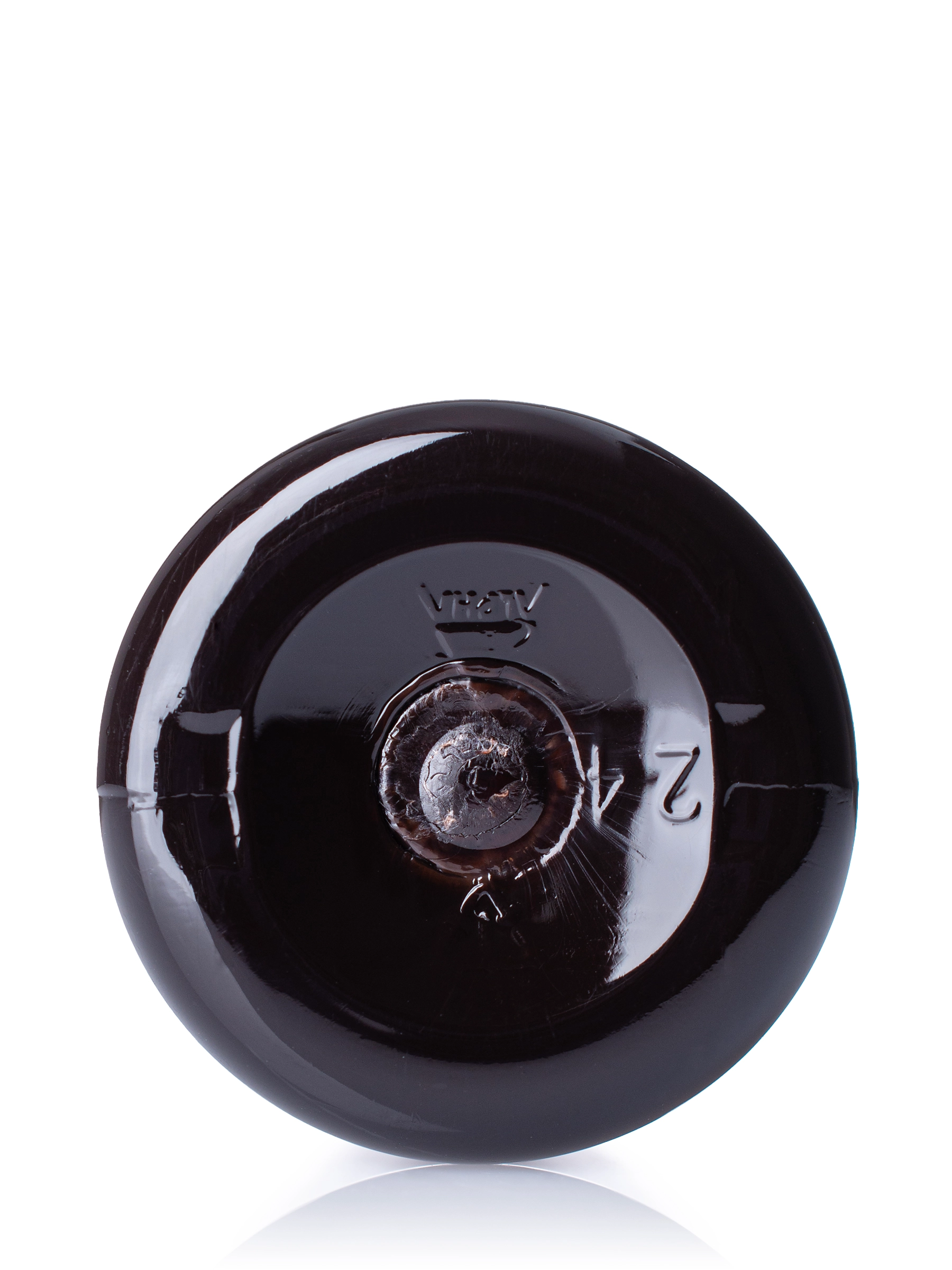1 oz Dark Amber PET Plastic Slim Cylinder Round Bottle – B391DA