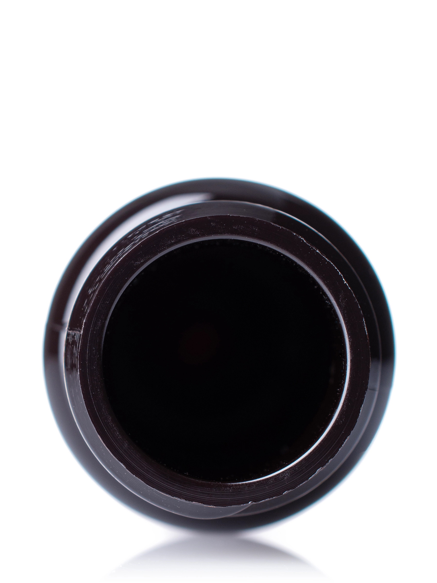 1 oz Dark Amber PET Plastic Slim Cylinder Round Bottle – B391DA