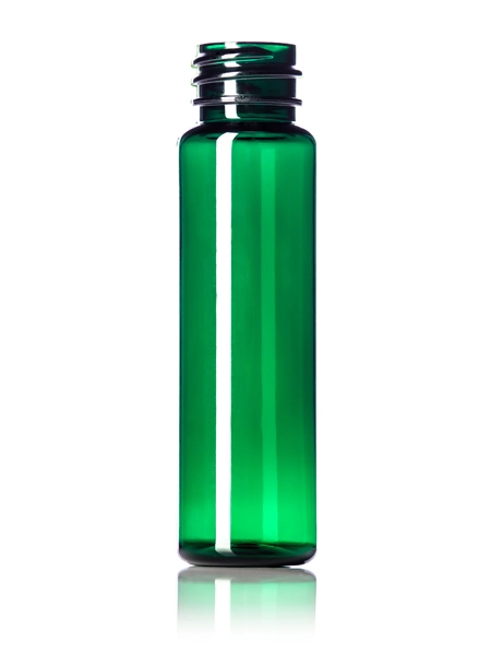 1 oz Green PET Plastic Slim Cylinder Round Bottle – B391G