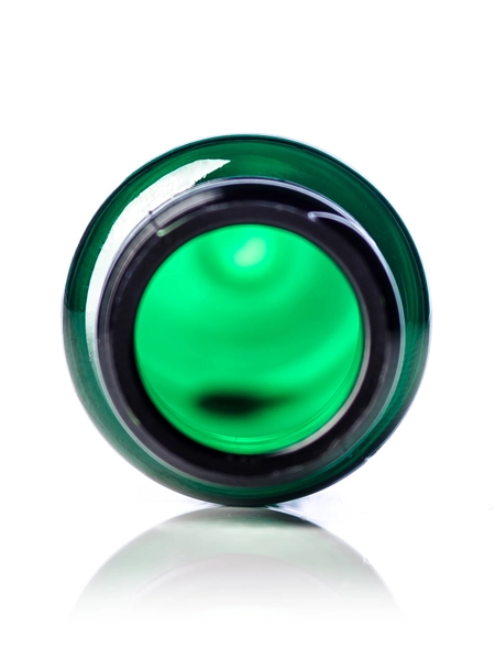 1 oz Green PET Plastic Slim Cylinder Round Bottle – B391G