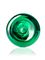 1 oz green PET plastic slim cylinder round bottle with 20-410 neck finish
