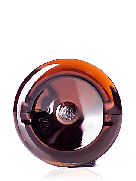 1 oz Amber PET Plastic Boston Round Bottle – B397