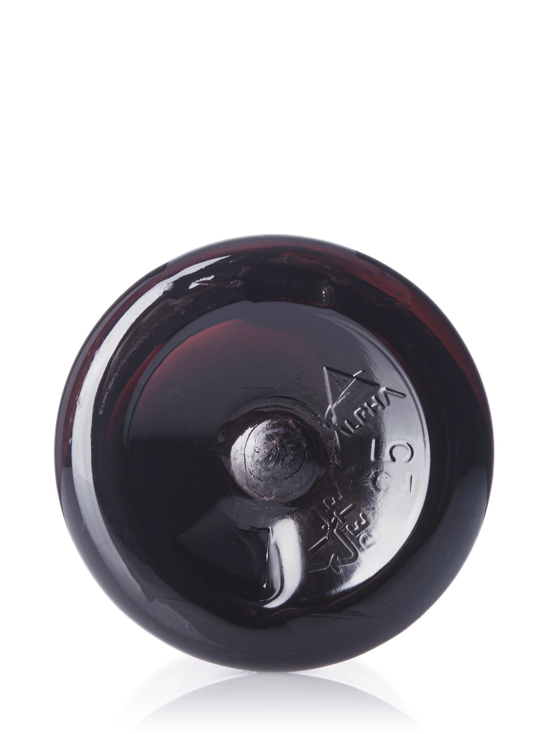 1 oz Dark Amber PET Plastic Boston Round Bottle – B398DA