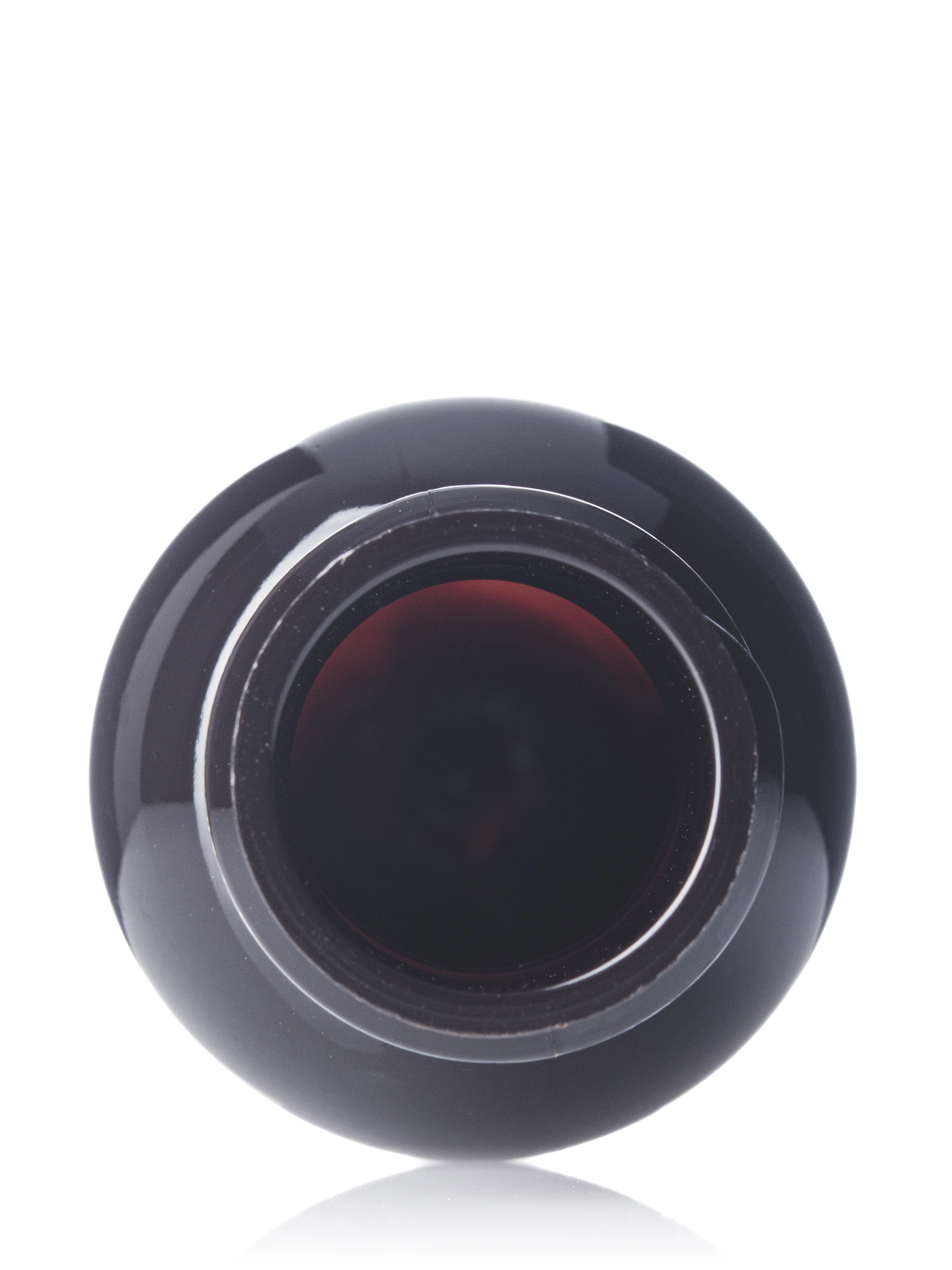 1 oz Dark Amber PET Plastic Boston Round Bottle – B398DA