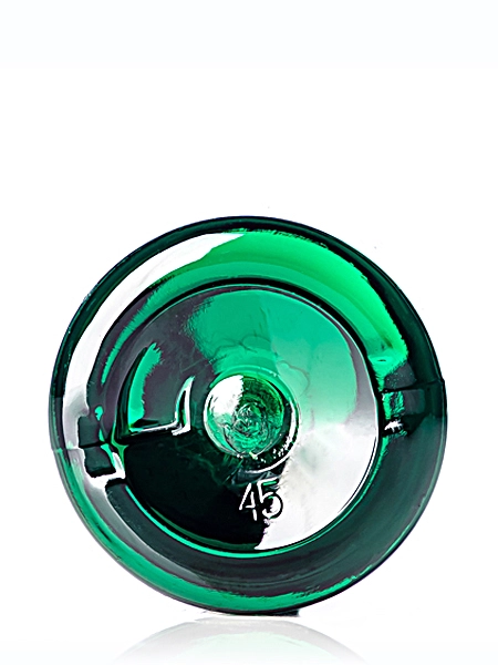 1 oz Green PET Plastic Boston Round Bottle – B398G