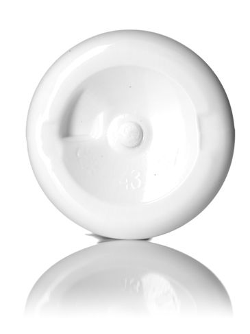 1 oz white PET plastic boston round bottle with 20-410 neck finish