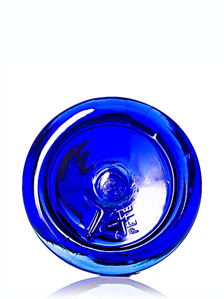 1 oz Cobalt Blue PET Plastic Boston Round Bottle – B399