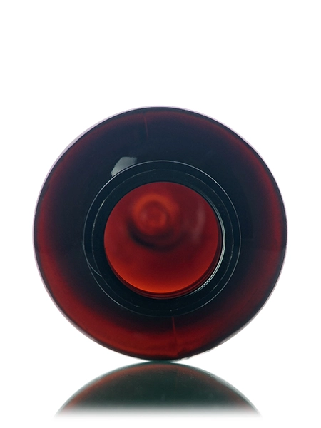 1.5 oz Amber PET Plastic Boston Round Bottle – B400AM