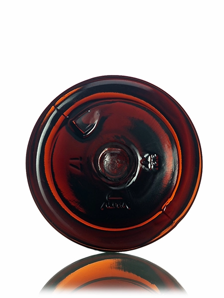 1.5 oz Amber PET Plastic Boston Round Bottle – B400AM