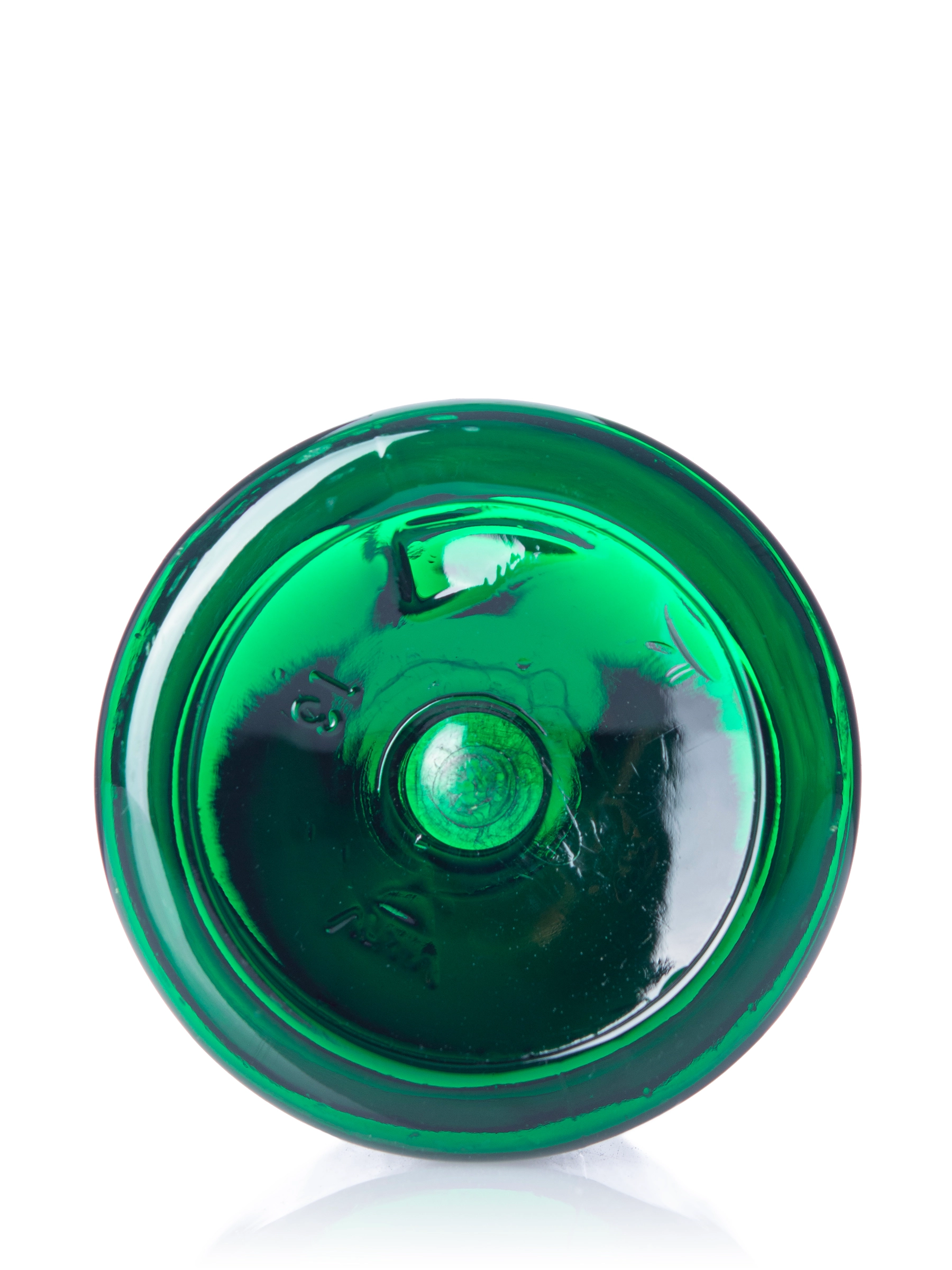 1.5 oz Green PET Plastic Boston Round Bottle – B400GN