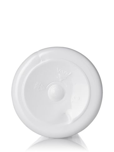 1.5 oz white PET plastic boston round bottle with 20-410 neck finish