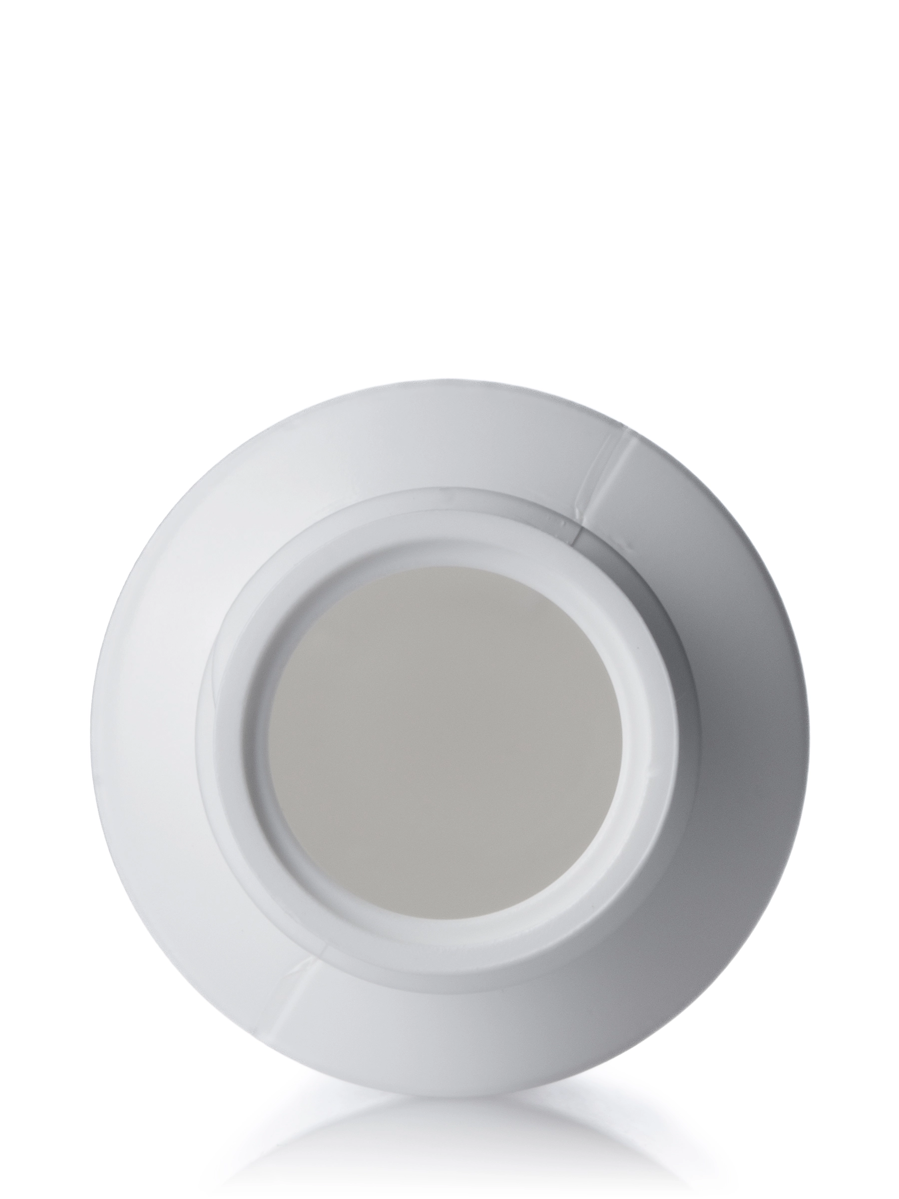 1 oz White HDPE Plastic Cylinder Round Bottle – B407WH