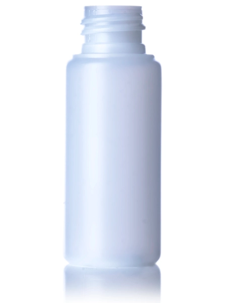 1.25 oz Natural-Colored HDPE Plastic Boston Round Bottle – B411