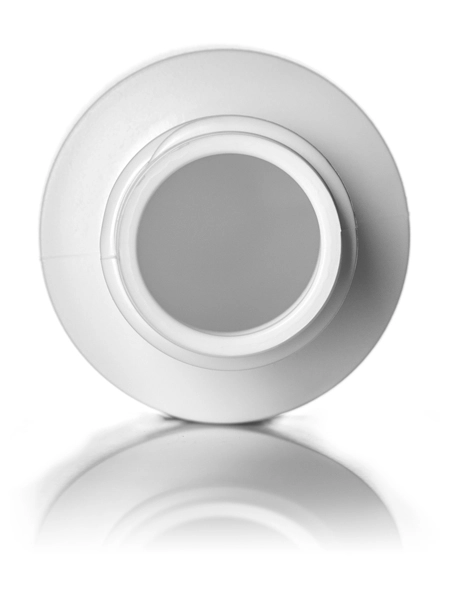 1 oz White HDPE Plastic Cylinder Round Bottle – B413