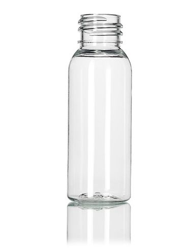 1 oz clear PET plastic bullet bottle with 20-410 neck finish