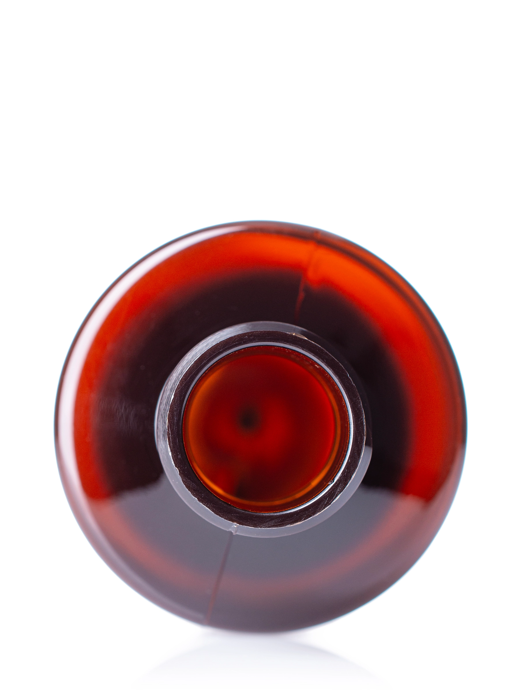 4 oz Amber PET Plastic Cylinder Round Bottle – B426AM
