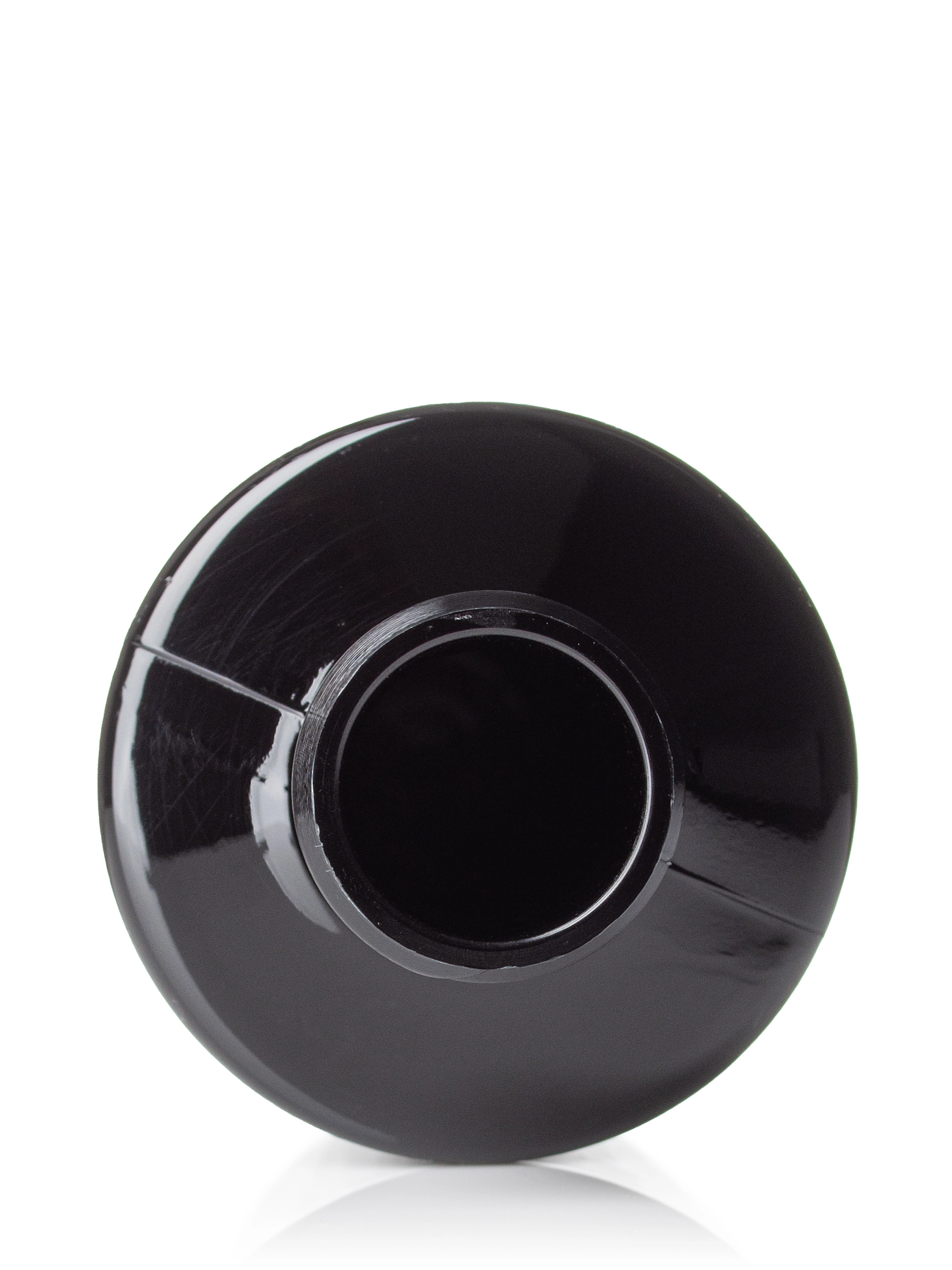 4 oz Black PET Plastic Cylinder Round Bottle – B426BK