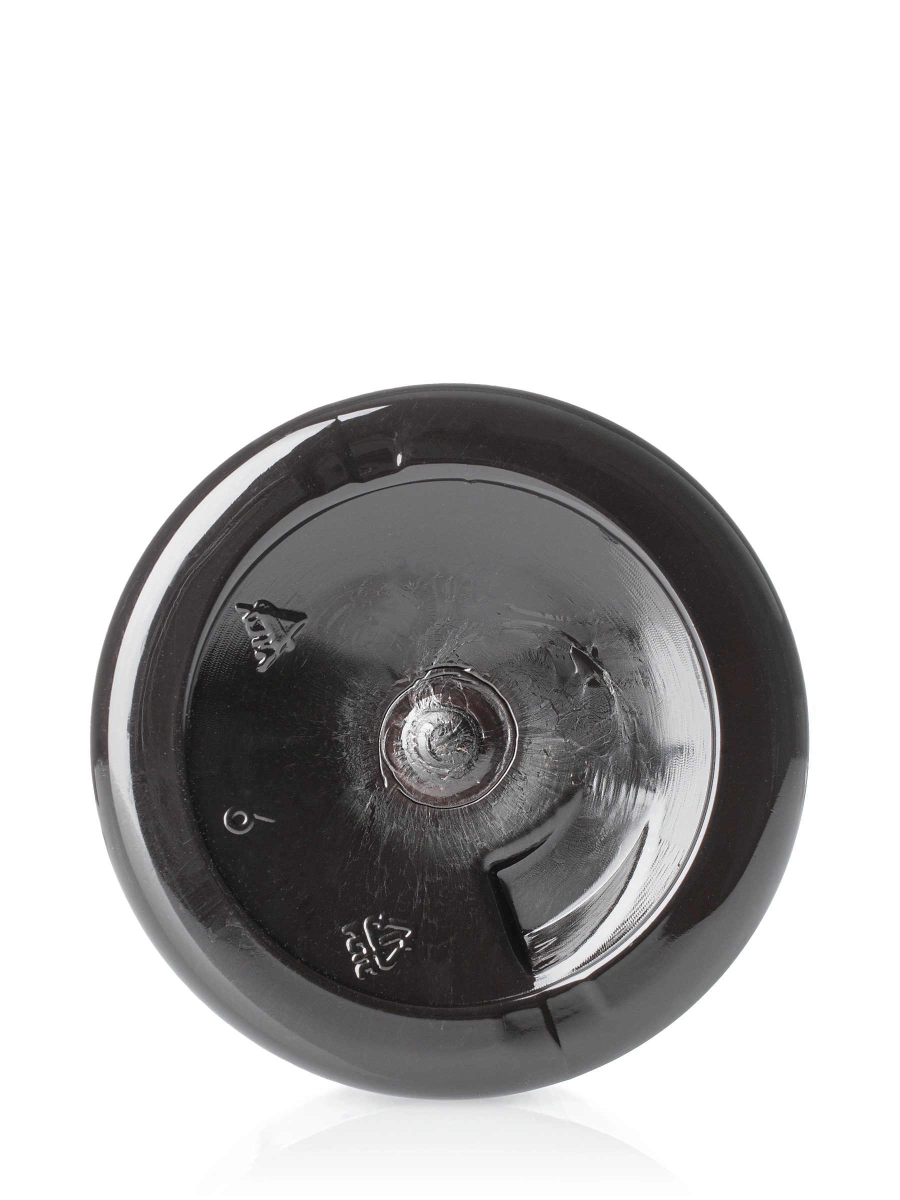 4 oz Dark Amber PET Plastic Cylinder Round Bottle – B426DA