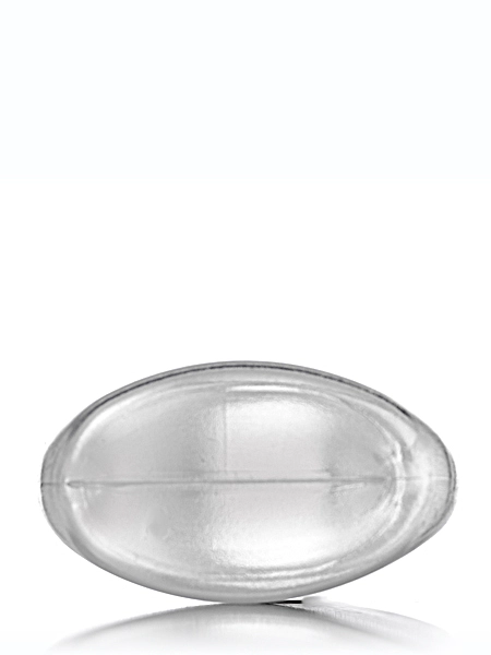 1/2 oz Natural-Colored LDPE Plastic Oval Bottle – B432