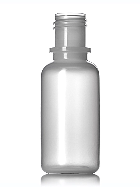 1/2 oz Natural-Colored LDPE Plastic Boston Round Bottle – B443