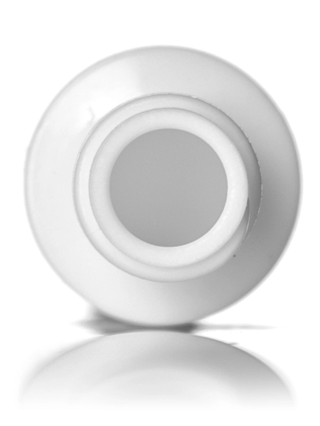 3 cc White LDPE Plastic Cylinder Round Bottle – B450