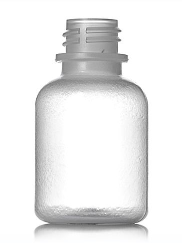 10 mL natural-colored LDPE plastic boston round bottle with 13-425 neck finish
