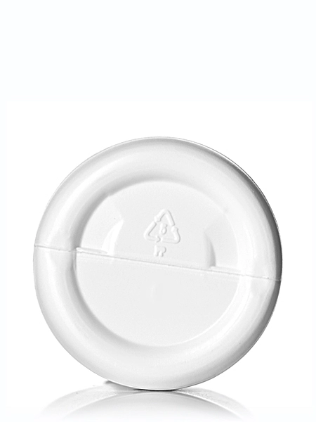 3 oz White HDPE Plastic Imperial Round Bottle – B457W