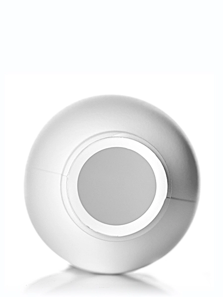 3 oz White HDPE Plastic Imperial Round Bottle – B457W