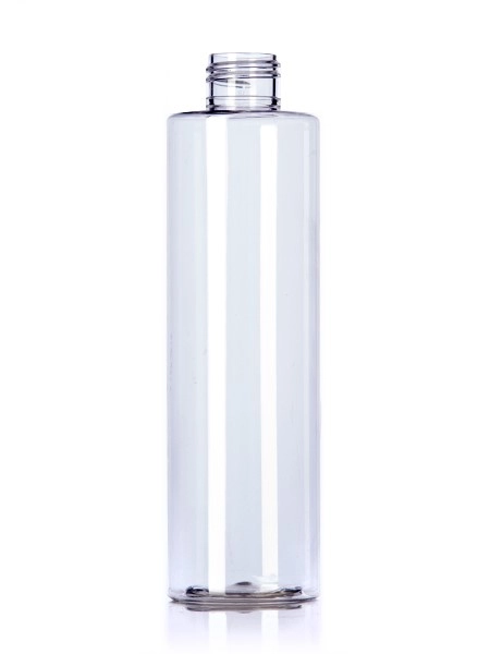 8 oz Clear PET Plastic Cylinder Round Bottle – B460CL