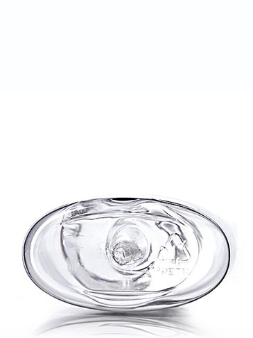 4 oz clear PET plastic cosmo oval bottle with 20-410 neck finish